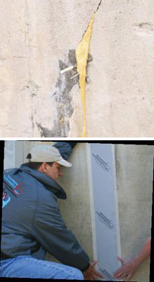 cracked foundation repair Pittsford NY