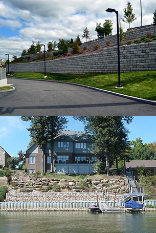 commercial retaining walls rochester ny